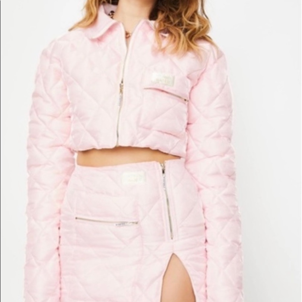 MY MUM MADE IT quilted organza puffer jacket